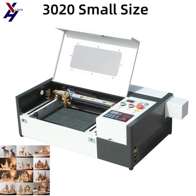 3020 آلة قطع ليزر CO2 مصغرة ليزر القطع 40W 50W آلة الحفر