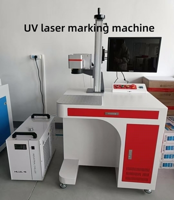 آلة نقش ليزر UV عالية الدقة 3 واط 5 واط 10 واط للزجاج والبلاستيك وطباعة الشعار