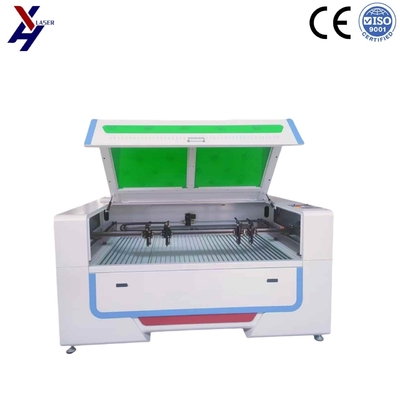 100W 150W 1610 حفر ليزر CO2 مع رؤوس مزدوجة 4 رؤوس للقطن الأكريليك الخشبي