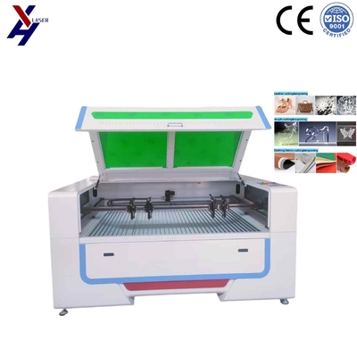 80W / 100W / 130W / 150W الرؤوس المزدوجة ليزر حفر الخشب للحفر الدقيق سمك من 1-5mm