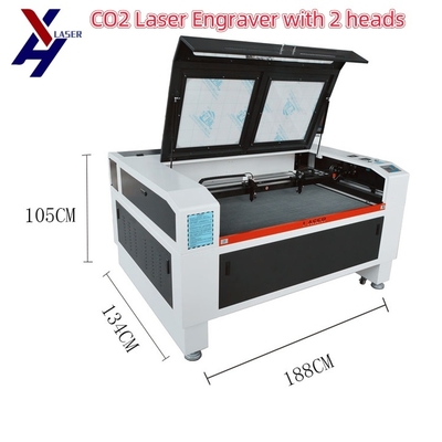 9060 1610 واحد مزدوج الرأس ليزر حفر آلة قطع 130W 150W